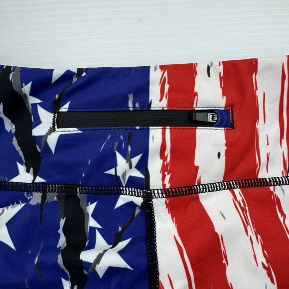 Coolomg American Flag Leggings Size Small Compression Fit USA Work Out Gym - Picture 5 of 10